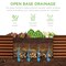 Best Choice Products 8x2x2ft Outdoor Metal Raised Garden Bed, Planter Box for Vegetables, Flowers, Herbs